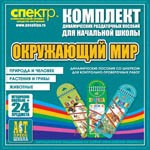 Комплект динамических раздаточных пособий - Окружающий мир (шнуровки). Животные, природа и человек, растения и грибы. - «globural.ru» - Курск