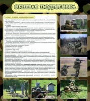 Стенд "Огневая подготовка" (вариант 2) - «globural.ru» - Курск