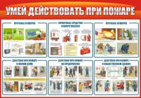 Стенд "Умей действовать при пожаре" - «globural.ru» - Курск