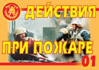 Комплект плакатов "Действия при пожаре" - «globural.ru» - Курск
