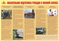Плакат "Обязательная подготовка граждан к военной службе" - «globural.ru» - Курск