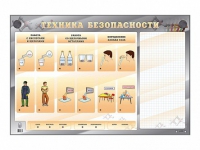 Электрифицированный стенд "Техника безопасности" с маркерными полями - «globural.ru» - Курск