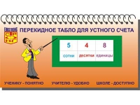 Перекидное табло для устного счета (ламинированное) - «globural.ru» - Курск