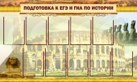 Стенд "Подготовка к ЕГЭ и ОГЭ по истории вариант 2 ( 9 кармашков)" - «globural.ru» - Курск