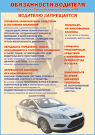 Плакат "Водителю запрещается " 1000*1400 винил - «globural.ru» - Курск