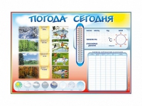 Стенд-уголок маркерный "Погода сегодня" - «globural.ru» - Курск