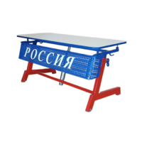 Стол ученический двухместный "Патриот-2п" на газовом лифте (р.гр. № 3-7 и наклоном столешницы ) - «globural.ru» - Курск