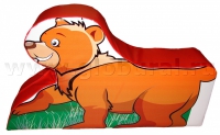 Напольная игрушка "Медвежонок" с шелкографией (ВИК) - «globural.ru» - Курск