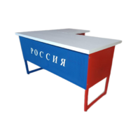 Стол преподавателя "Патриот" угловой с выкатной тумбой - «globural.ru» - Курск