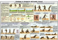 Плакат "Приемы и правила метания гранат" - «globural.ru» - Курск