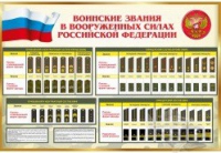 Стенд "Воинские звания в вооруженных силах российской федерации" - «globural.ru» - Курск