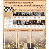 "Шахматы" тематический стенд - «globural.ru» - Курск