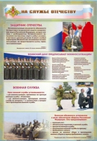 Стенд "На службе Отечеству" (вариант 1) - «globural.ru» - Курск