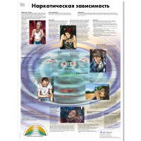 Плакат "Наркотическая зависимость", ламинированный, 50*67 см - «globural.ru» - Курск
