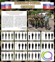 Стенд "Военная форма одежды (флаг РФ)" - «globural.ru» - Курск
