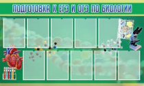 Стенд "Подготовка к ЕГЭ и ОГЭ по биологии" (вариант 2) - «globural.ru» - Курск