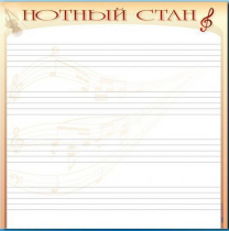 Доска магнитно-маркерная "Нотный стан" - «globural.ru» - Курск