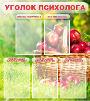Стенд "Уголок психолога" (вариант 1) - «globural.ru» - Курск