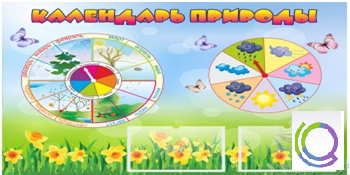 Стенд "Календарь природы" (вариант 2) - «globural.ru» - Курск