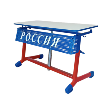 Стол ученический двухместный "Патриот-2о" на газовом лифте (р.гр. № 3-7 и наклоном столешницы) - «globural.ru» - Курск
