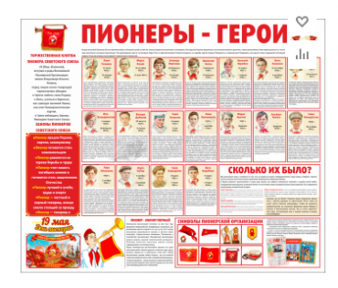 Тематический стенд "Пионеры-герои" - «globural.ru» - Курск